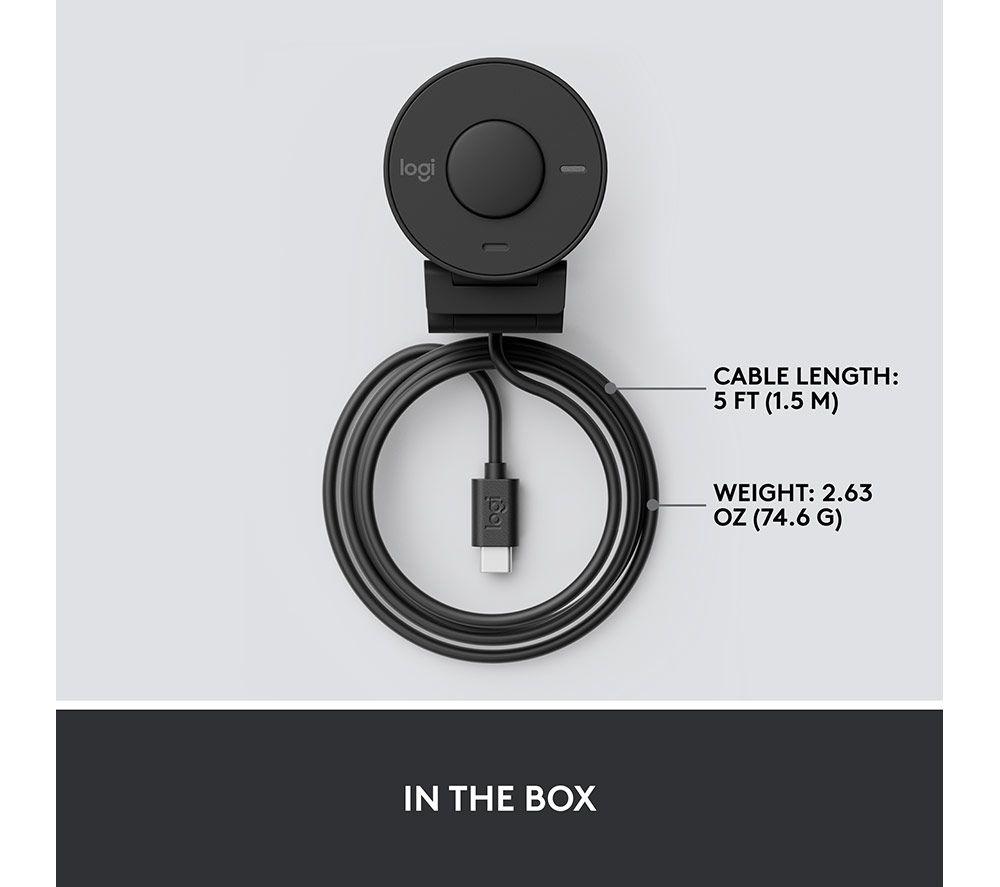 LOGITECH Brio 300 Full HD Webcam - Graphite image number 9 of 9