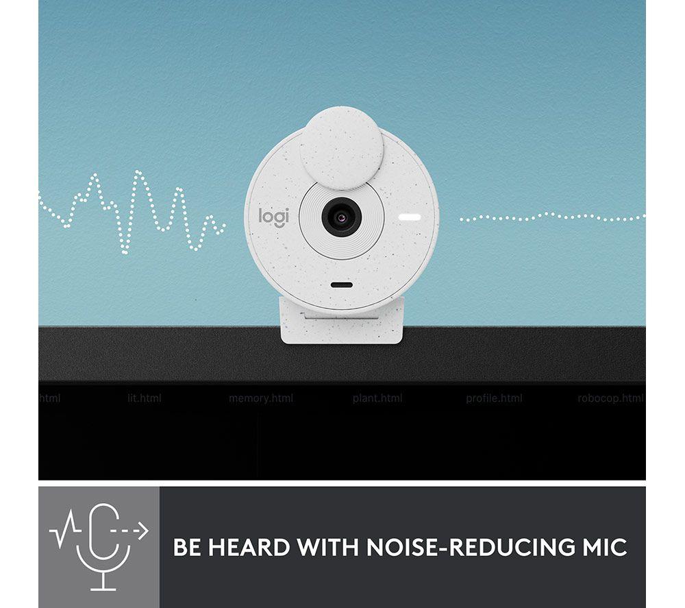 LOGITECH Brio 300 Full HD Webcam - Off-White image number 4 of 9