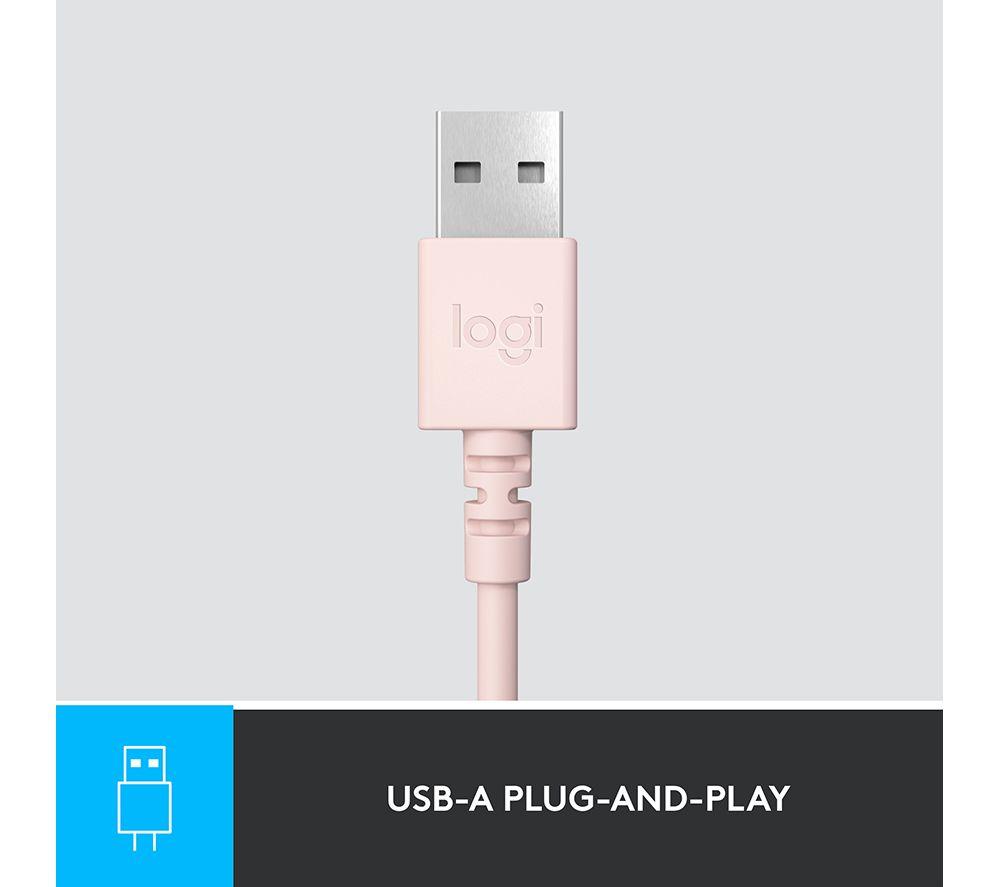 LOGITECH H390 Headset - Rose image number 5 of 9