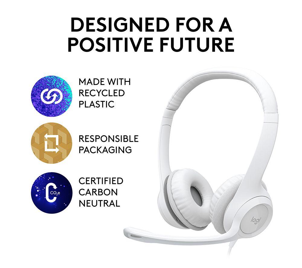 LOGITECH H390 Headset - Off-White image number 9 of 9