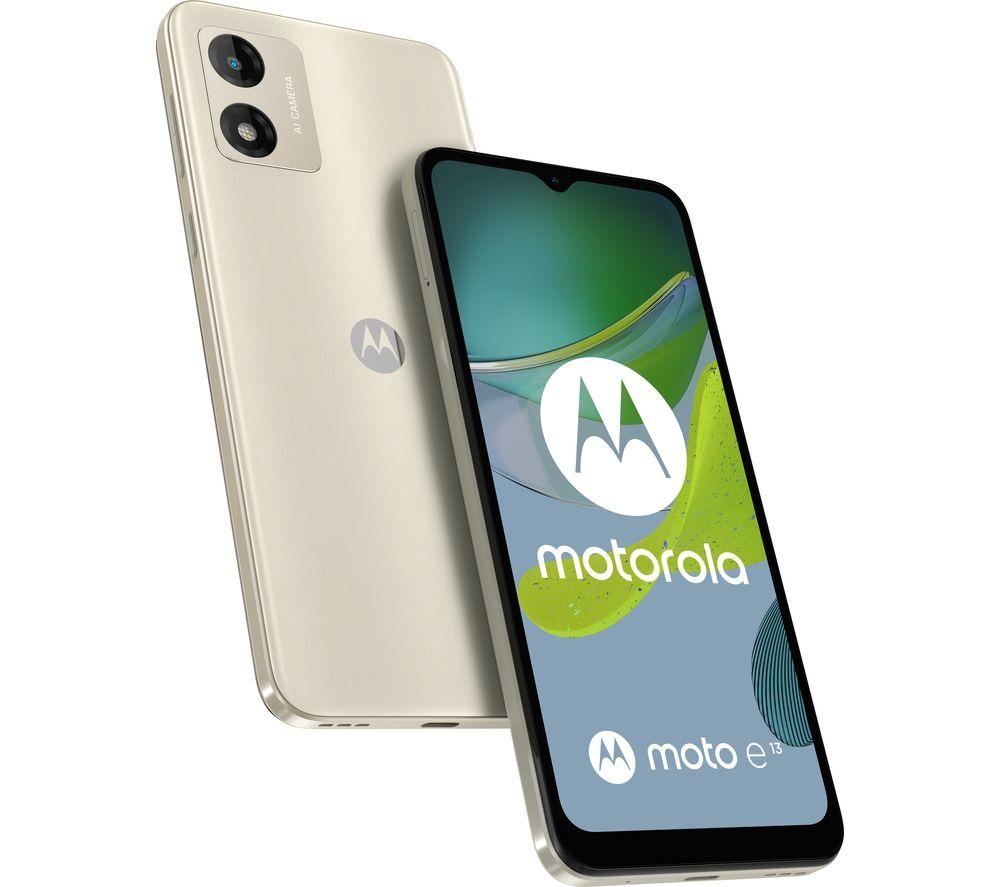 MOTOROLA Moto E13 - 64 GB, Creamy White, White