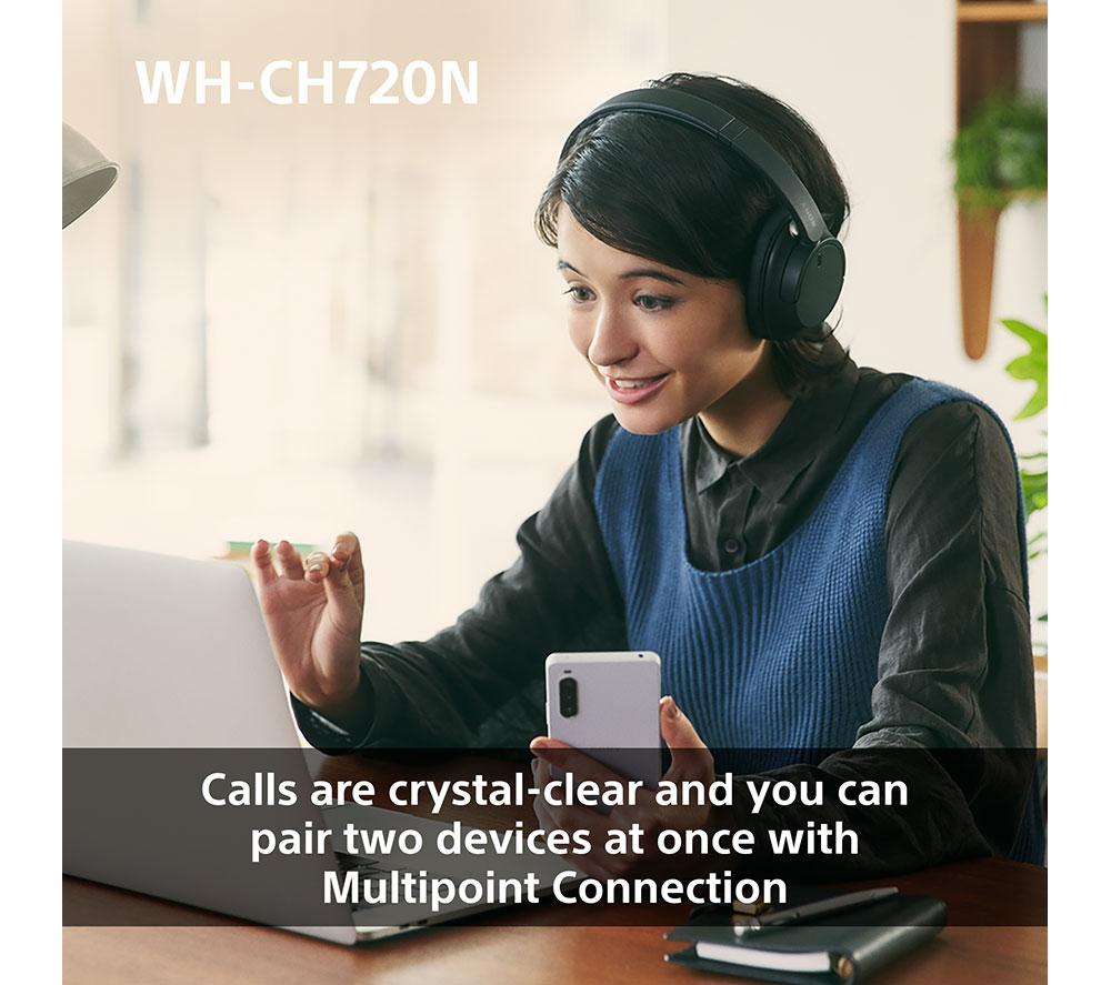 SONY ワイヤレスヘッドホン WH-CH720N ブラック Buy SONY WH-CH720N Wireless Bluetooth Noise-Cancelling Headphones