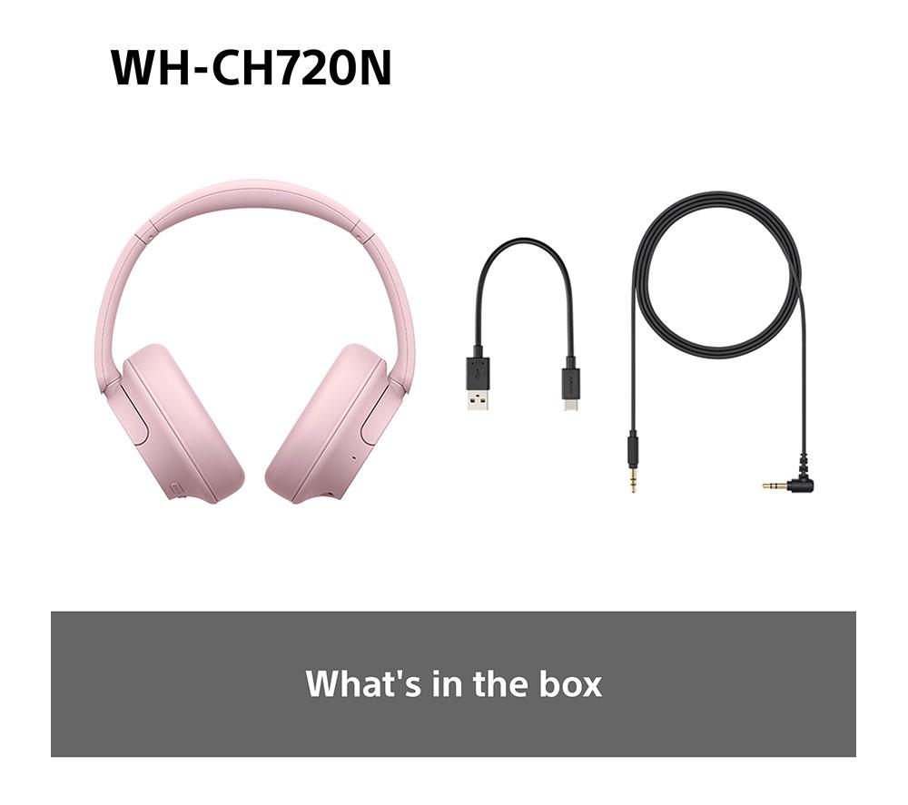 SONY WH-CH720N Wireless Bluetooth Noise-Cancelling Headphones - Pink image number 10 of 16