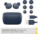 JABRA Elite 4 Wireless Bluetooth Noise-Cancelling Earbuds - Navy - image 3