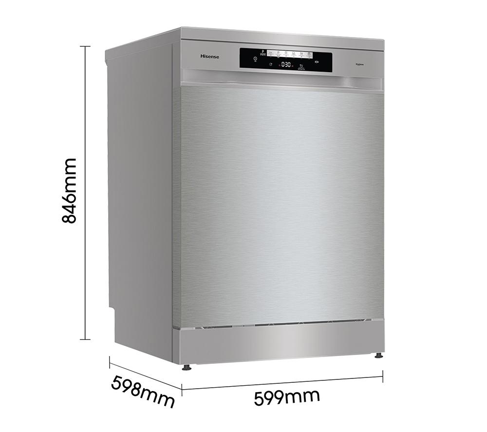 HISENSE HS643D60XUK Full-size Dishwasher - Stainless Steel image number 13 of 14