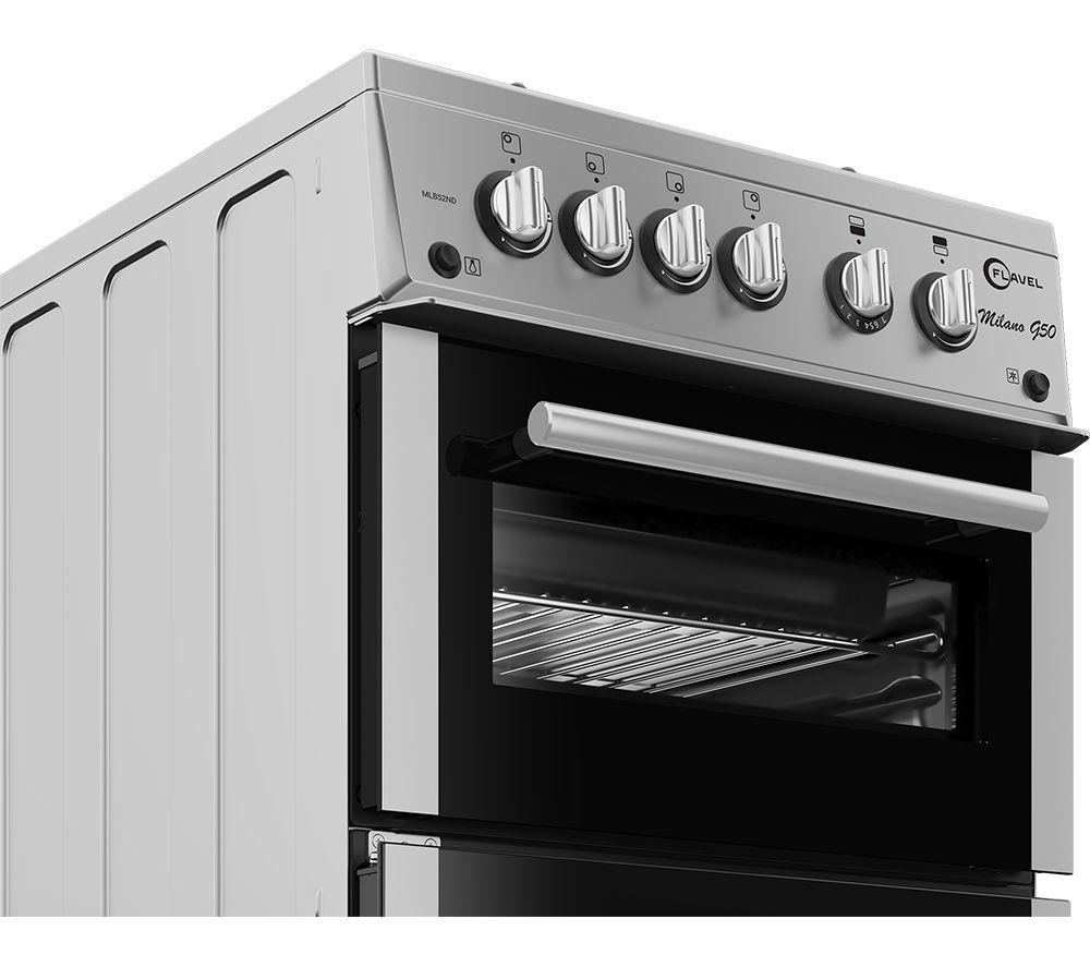 FLAVEL MLB52NDS 50 cm Gas Cooker - Silver & Stainless Steel image number 5 of 6