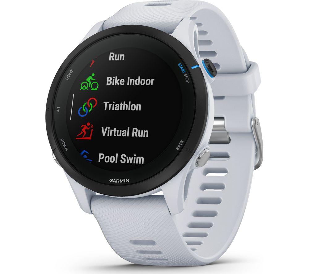 GARMIN Forerunner 255 Music Sports Watch - Whitestone, 46 mm image number 2 of 4