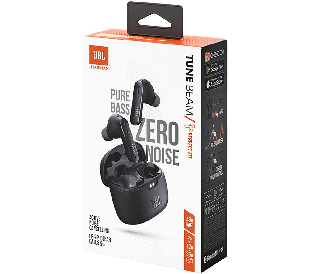 JBL Tune Beam Wireless Bluetooth Noise Cancelling Earbuds Black