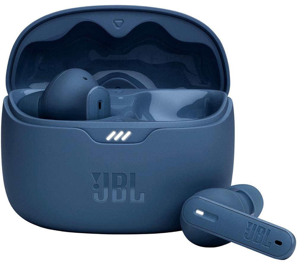 Jbl Tune Beam Wireless Bluetooth Noise-Cancelling Earbuds - Blue, Blue