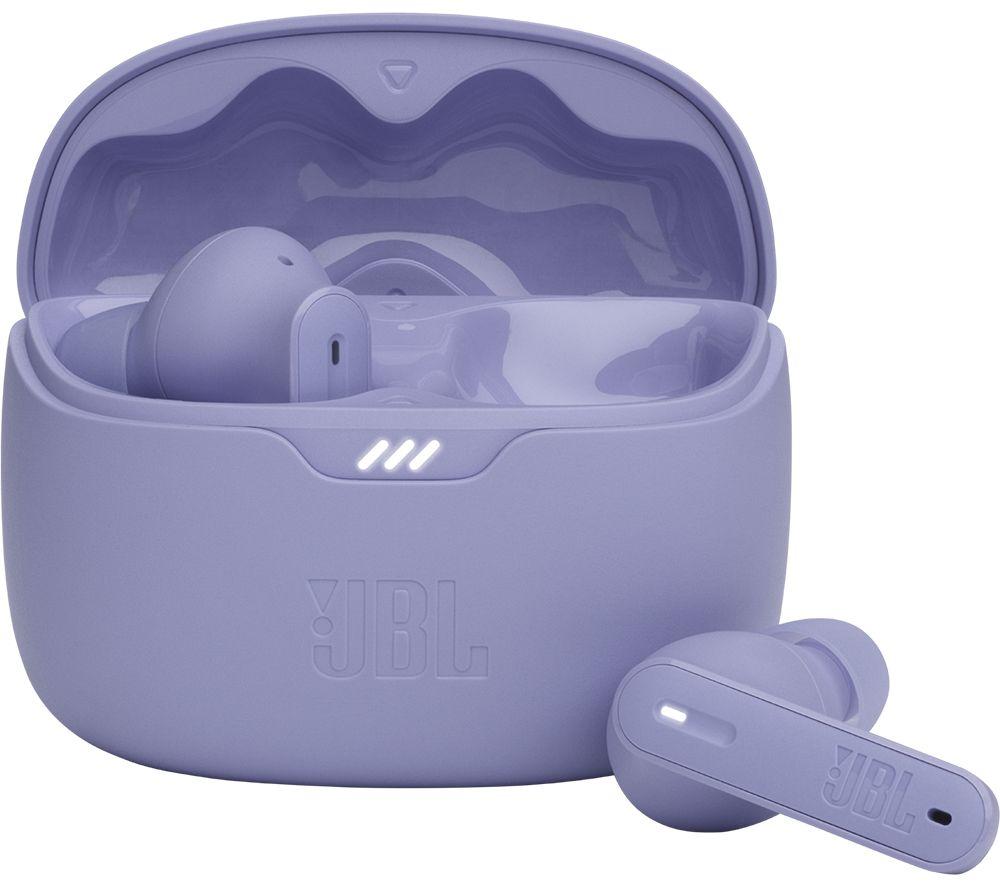 Jbl Tune Beam Wireless Bluetooth Noise-Cancelling Earbuds - Purple, Purple