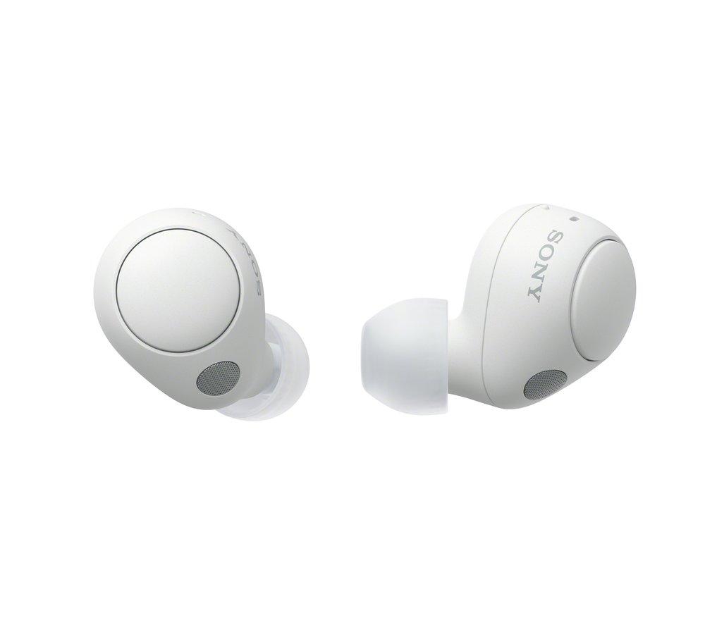 SONY WF-C700N Wireless Bluetooth Noise-Cancelling Earbuds - White, White