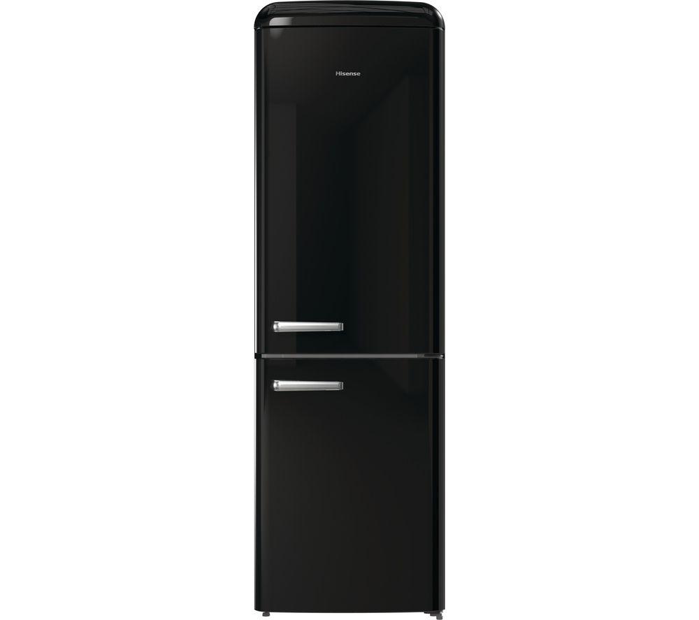 HISENSE RB390N4RBDUK 60/40 Fridge Freezer – Black, Black