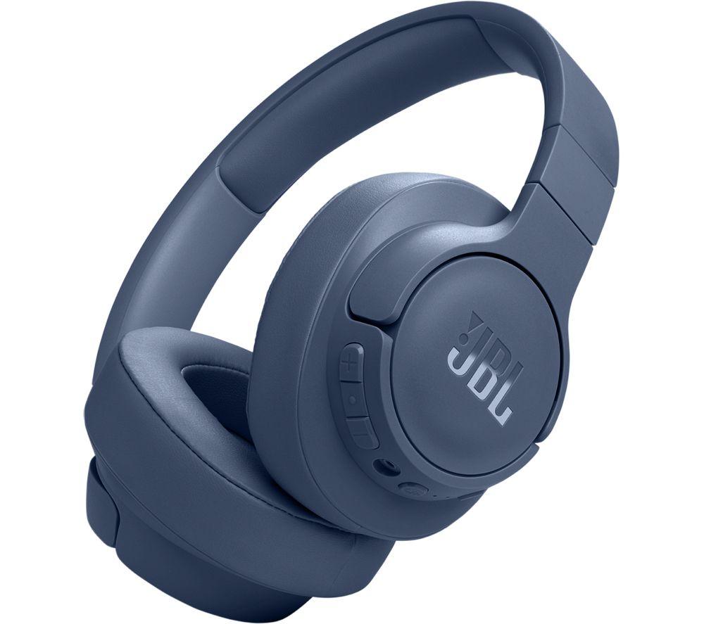 JBL Tune 770NC Wireless Over-Ear Headphones, with Adaptive Noise Cancelling, Bluetooth and 70 hours Battery Life, in Blue