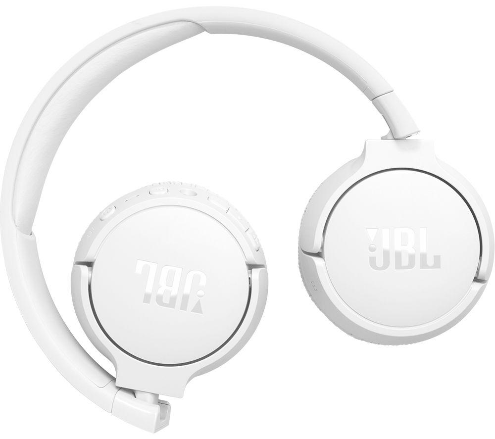 JBL Tune 670NC Wireless Bluetooth Noise-Cancelling Headphones - White image number 8 of 12
