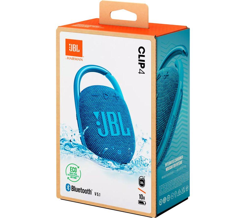 2 Pack JBL Clip 4 Waterproof Wireless Audio Bluetooth Speaker Bundle (Blue)