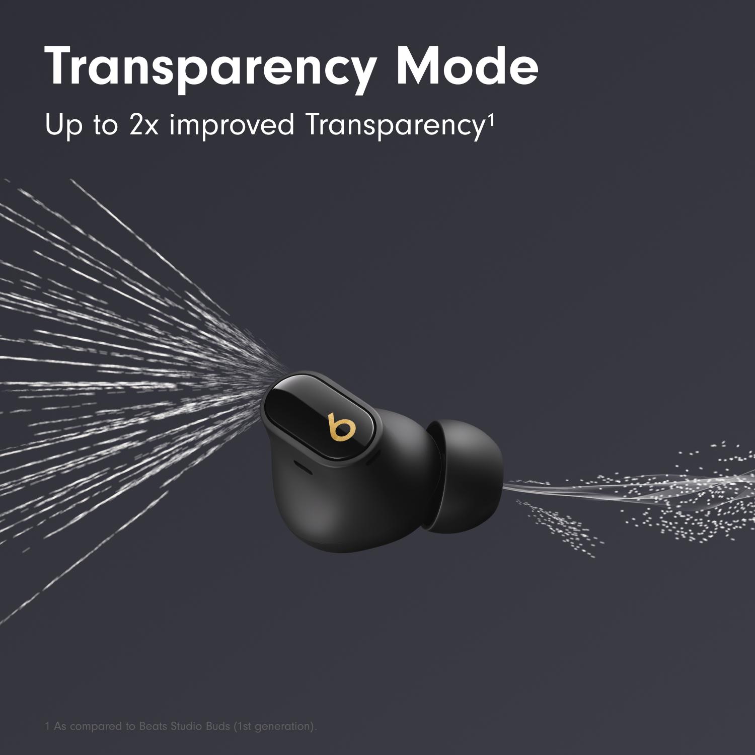 BEATS Studio Buds + Wireless Bluetooth Noise-Cancelling Earbuds - Black image number 7 of 12