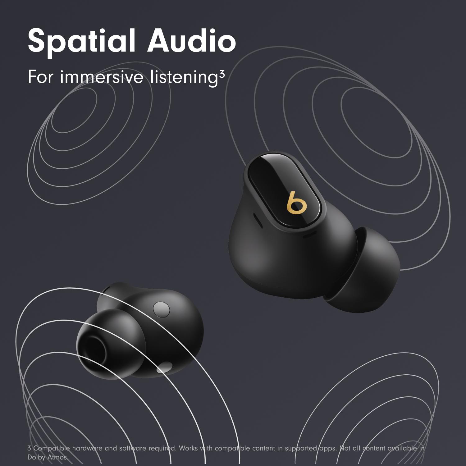 BEATS Studio Buds + Wireless Bluetooth Noise-Cancelling Earbuds - Black image number 8 of 12