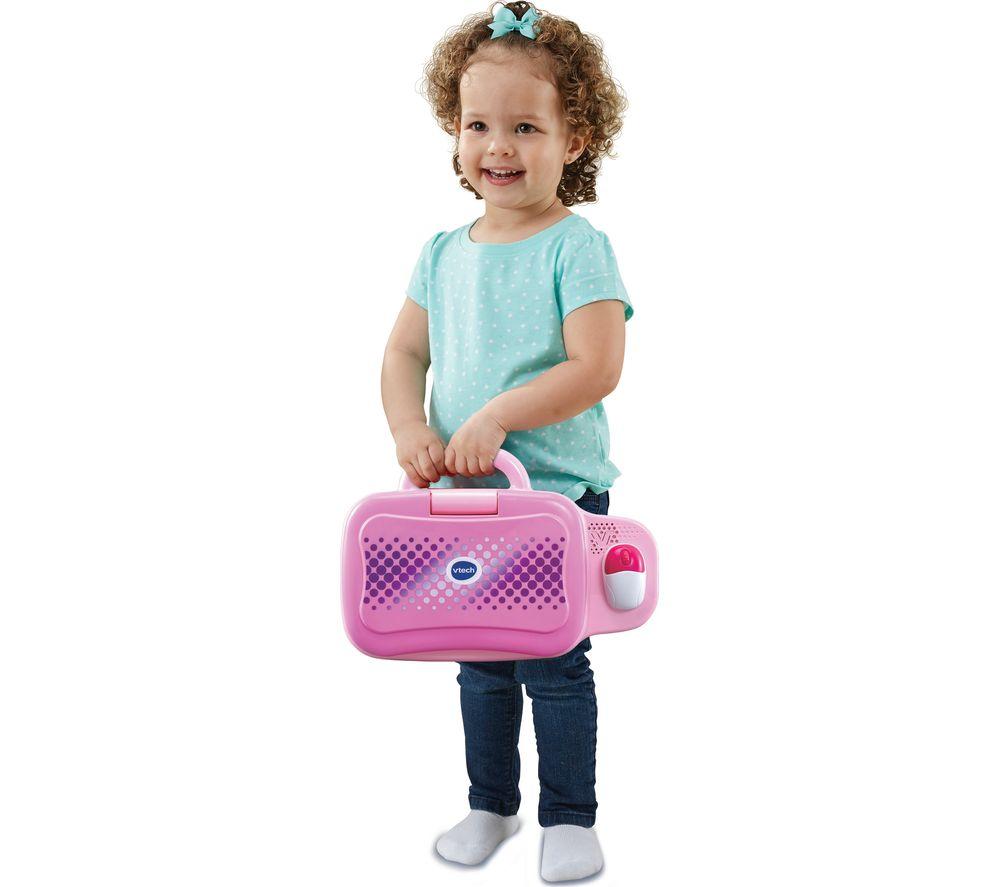 Vtech Tote 'n Go Laptop Pink W Mouse Kids Educational Computer Learning Toy  Game