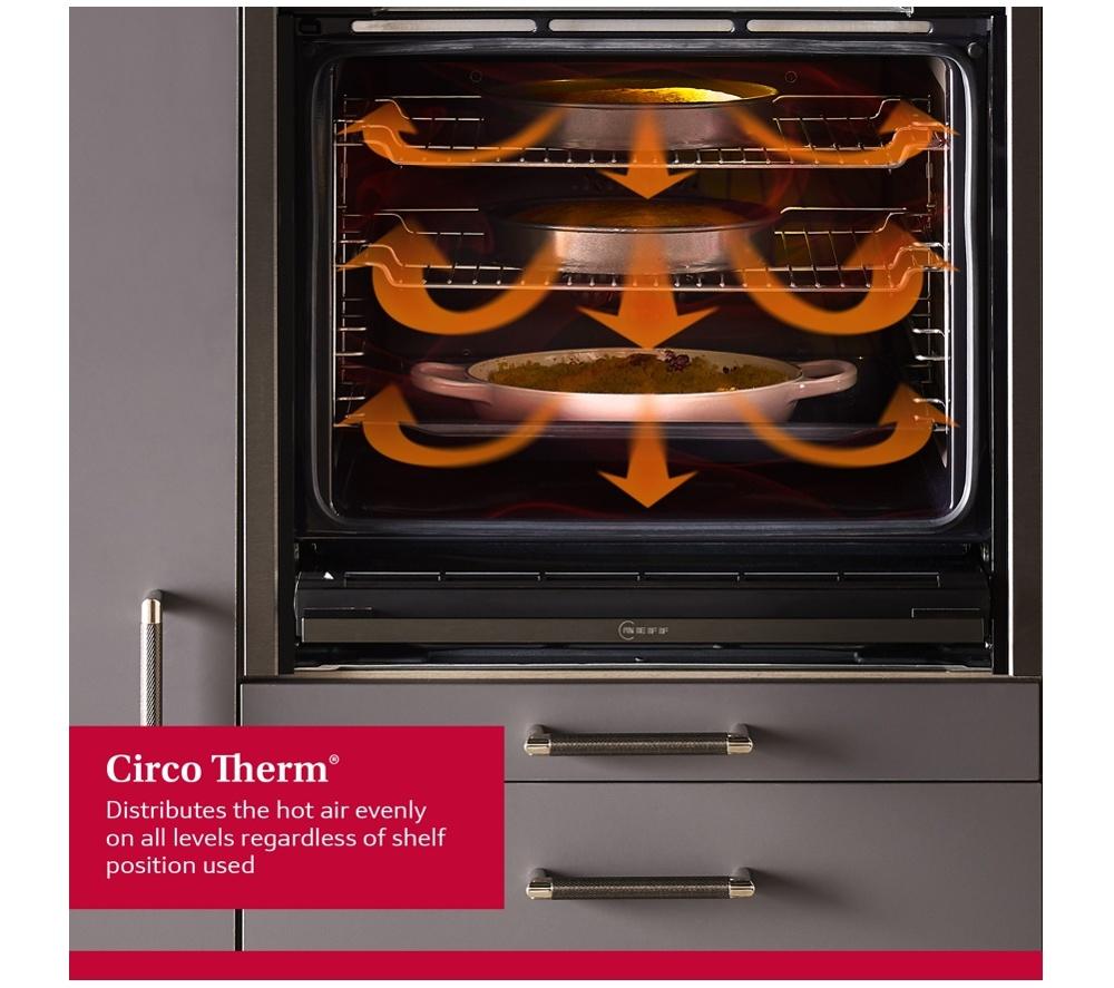NEFF N70 Slide&Hide B54CR71G0B Electric Pyrolytic Smart Oven - Graphite image number 7 of 22