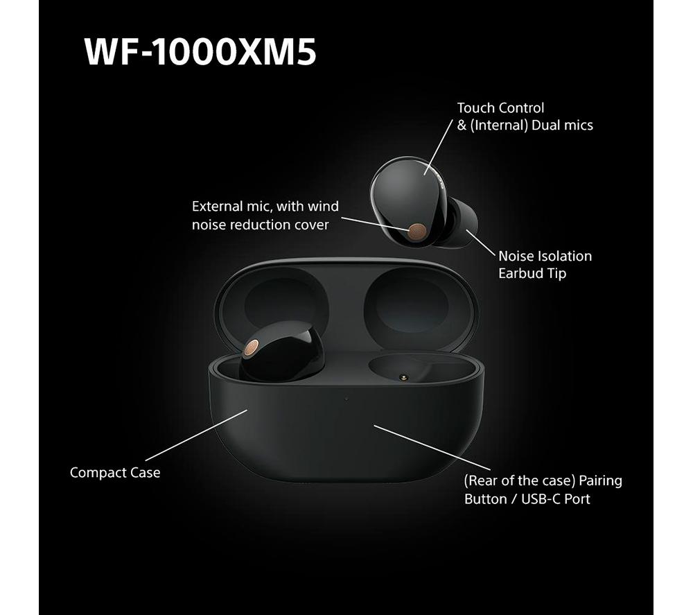 SONY WF-1000XM5 Wireless Bluetooth Noise-Cancelling Earbuds - Black - image 12