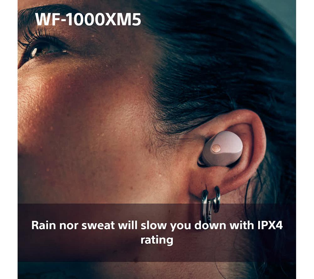 SONY WF-1000XM5 Wireless Bluetooth Noise-Cancelling Earbuds - Smoky Pink image number 10 of 20