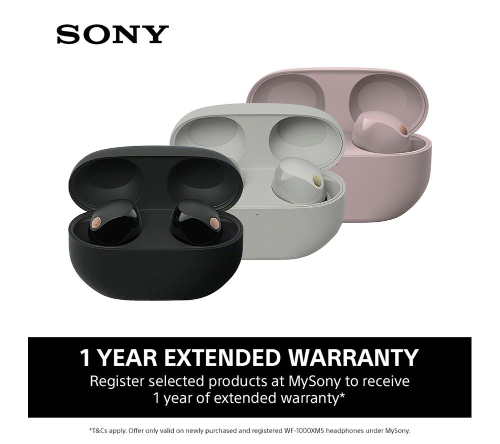 SONY WF-1000XM5 Wireless Bluetooth Noise-Cancelling Earbuds - Smoky Pink image number 17 of 20