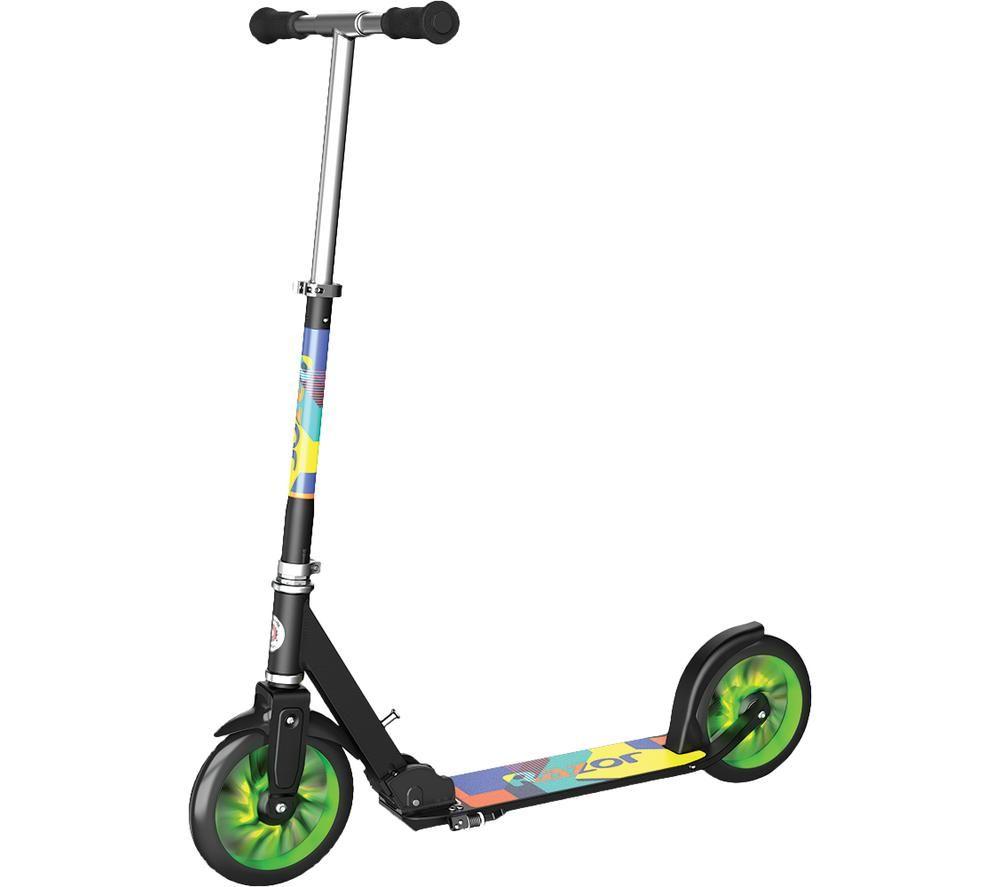 RAZOR A5 Lux Lighted Folding Kick Scooter - Green, Green