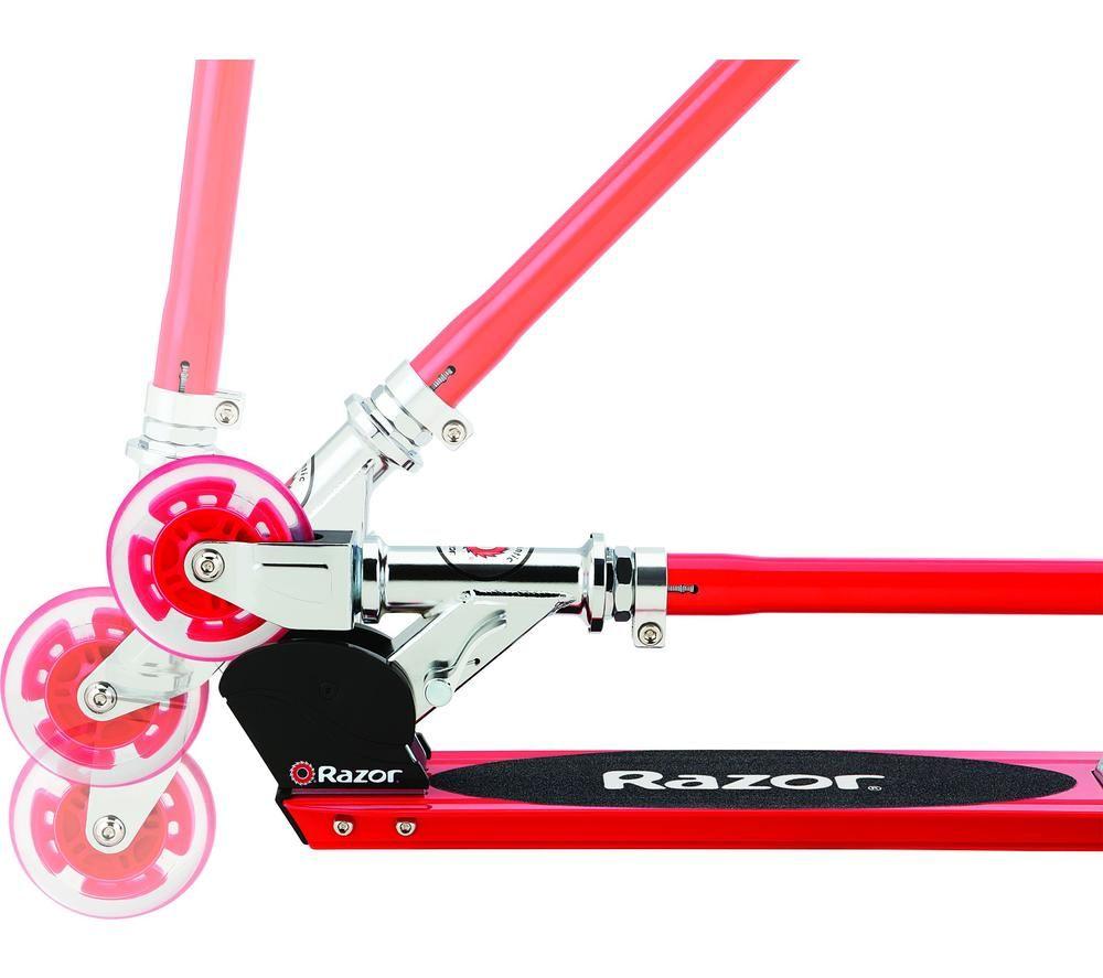 RAZOR S Spark Sport Folding Kids' Kick Scooter - Red image number 4 of 5