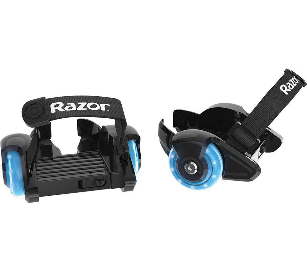 RAZOR Jetts Mini Kids Detachable Heel Wheels - Black & Blue, Blue