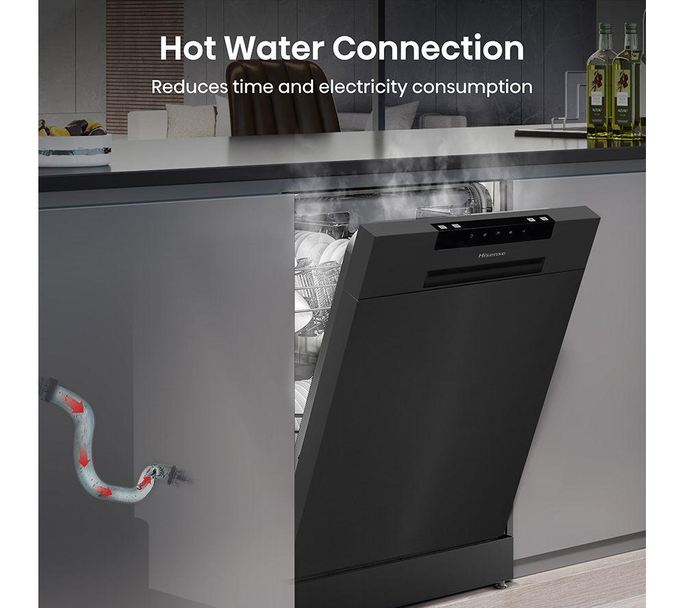 HISENSE HS523E15BUK Slimline Dishwasher - Black image number 10 of 14