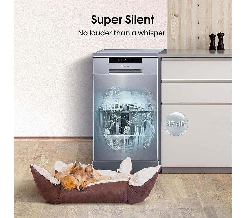 HISENSE HS523E15XUK Slimline Dishwasher - Stainless Steel image number 9 of 18