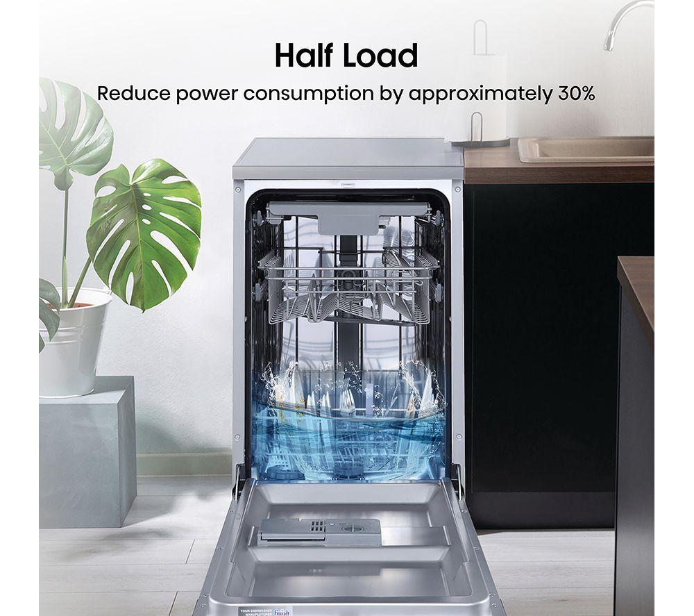 HISENSE HS523E15XUK Slimline Dishwasher - Stainless Steel image number 10 of 18