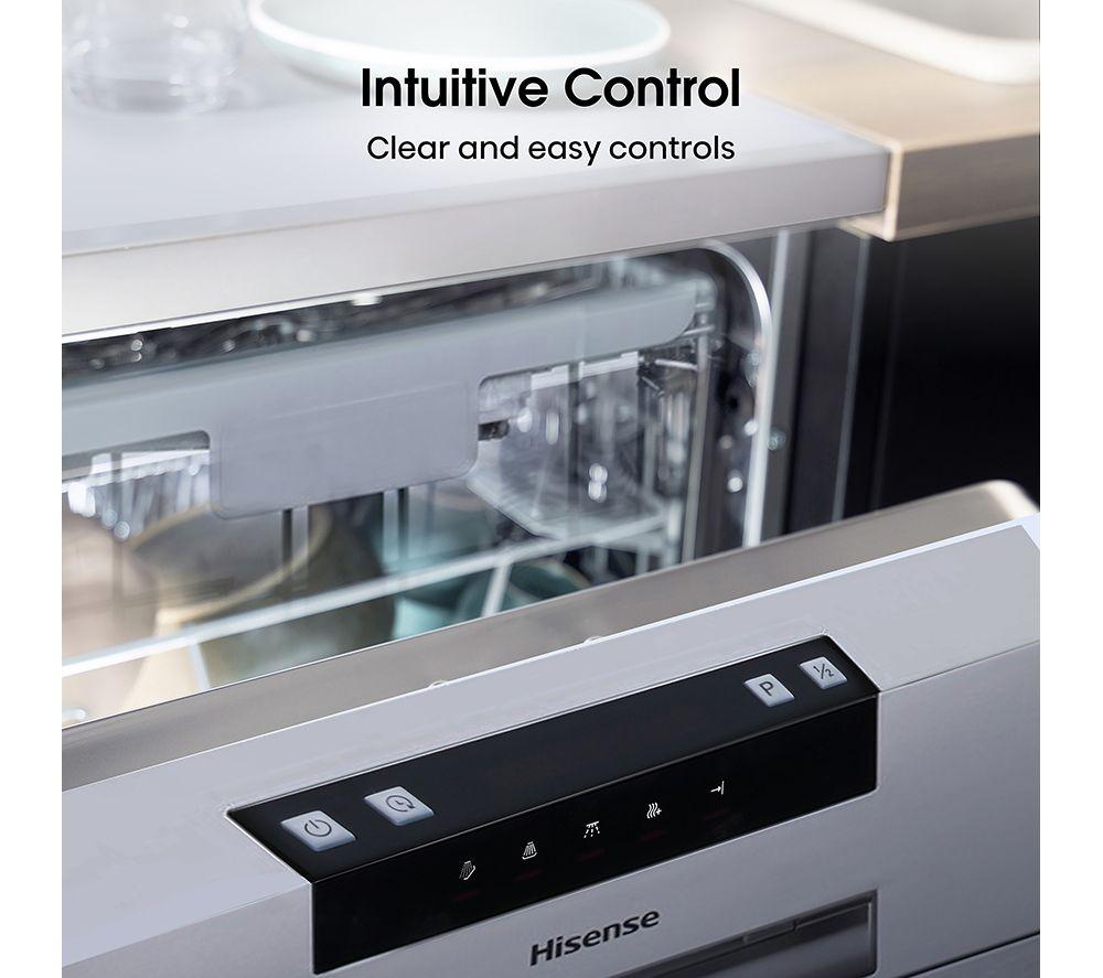 HISENSE HS523E15XUK Slimline Dishwasher - Stainless Steel image number 12 of 18