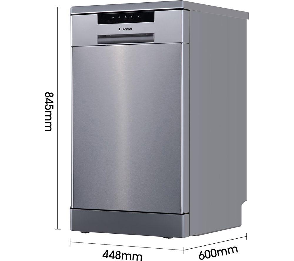 HISENSE HS523E15XUK Slimline Dishwasher - Stainless Steel image number 16 of 18