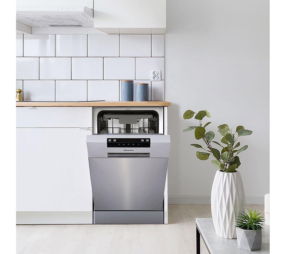 HISENSE HS523E15XUK Slimline Dishwasher - Stainless Steel image number 17 of 18