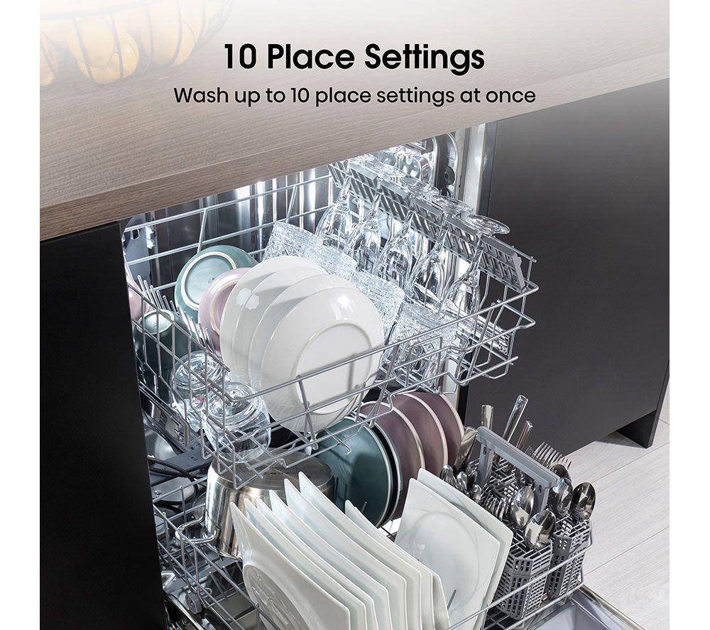HISENSE HS523E15WUK Slimline Dishwasher - White image number 2 of 15