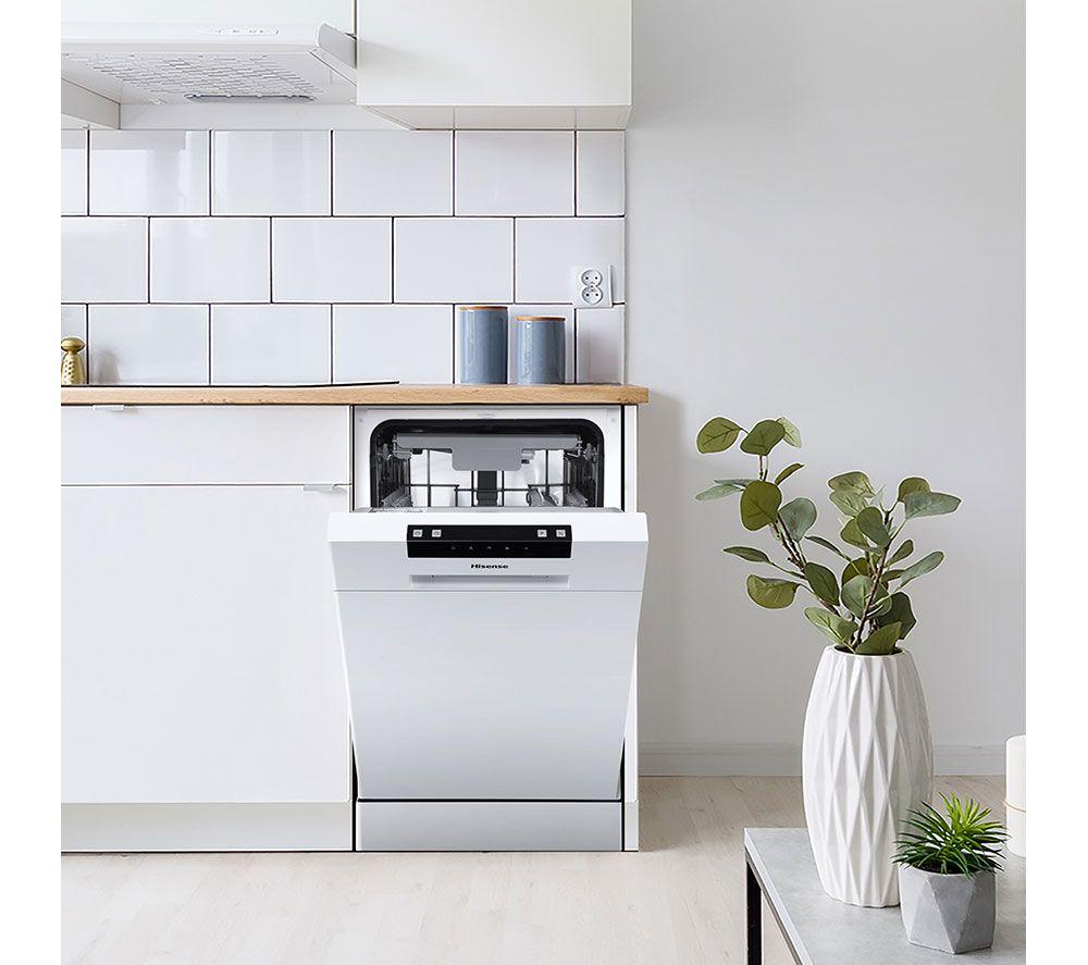 HISENSE HS523E15WUK Slimline Dishwasher - White image number 13 of 15