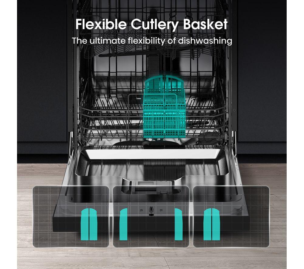 HISENSE HS622E90BUK Full-size Dishwasher - Black image number 5 of 13