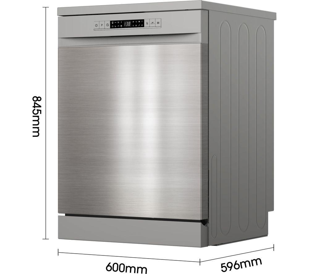 HISENSE HS622E90XUK Full-size Dishwasher - Stainless Steel image number 5 of 17