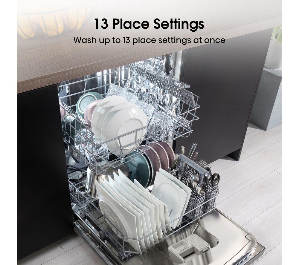 HISENSE HS622E90XUK Full-size Dishwasher - Stainless Steel image number 8 of 17
