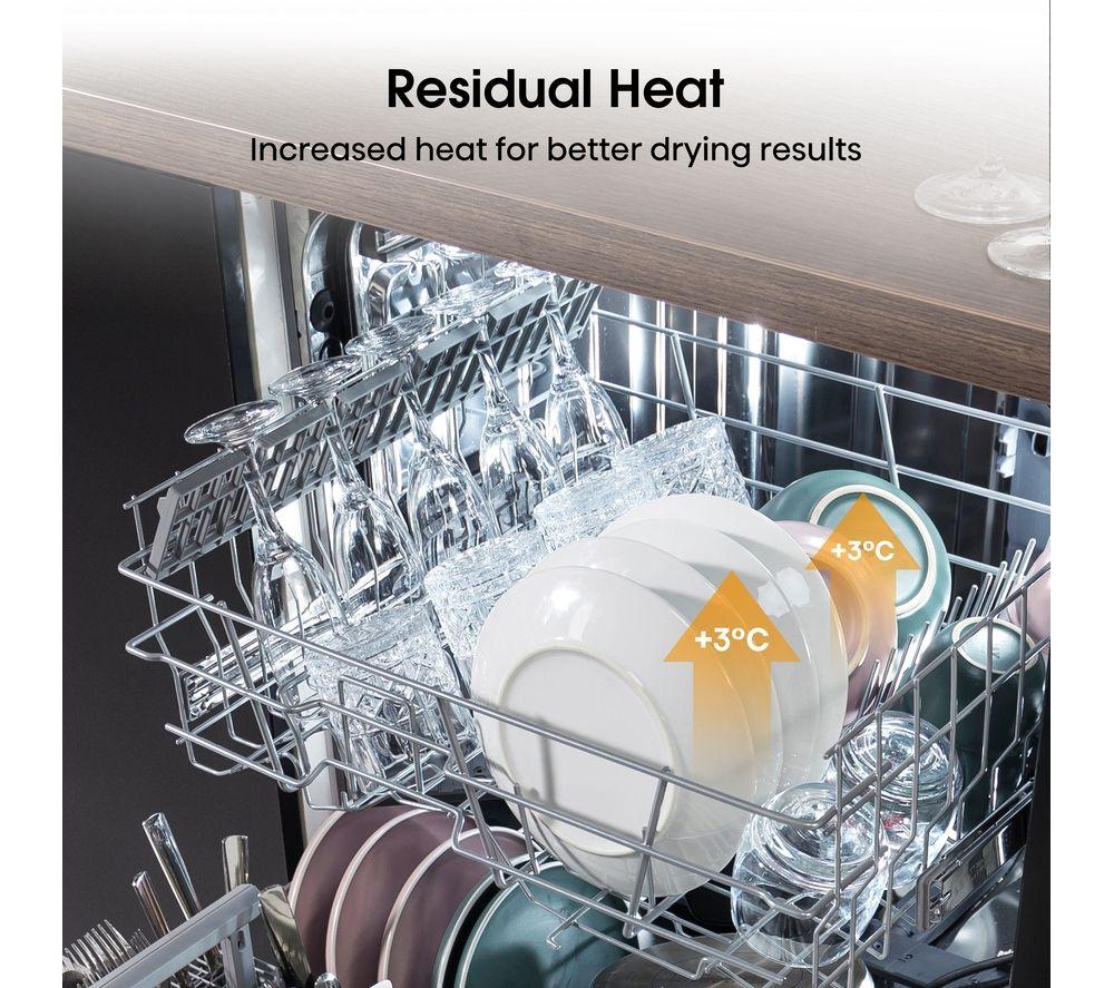 HISENSE HS622E90XUK Full-size Dishwasher - Stainless Steel image number 10 of 17