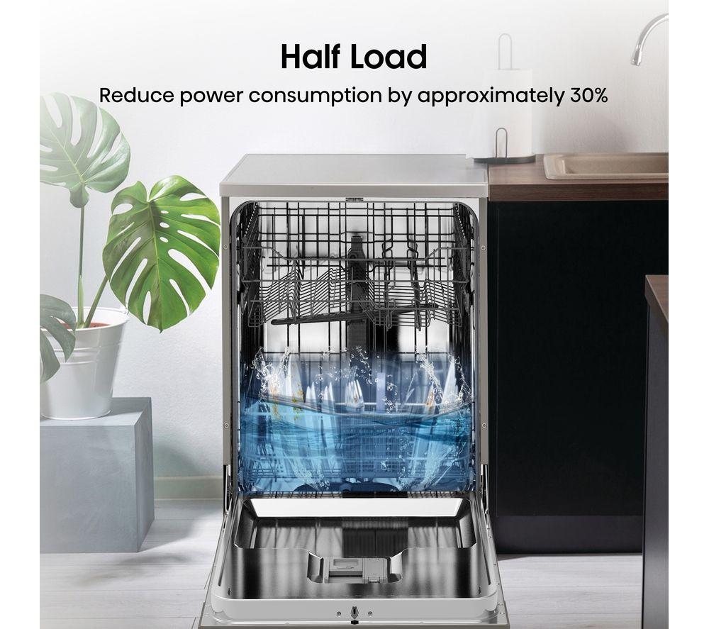 HISENSE HS622E90XUK Full-size Dishwasher - Stainless Steel image number 13 of 17