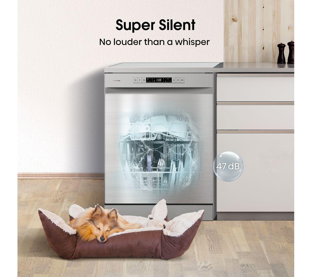 HISENSE HS622E90XUK Full-size Dishwasher - Stainless Steel image number 17 of 17