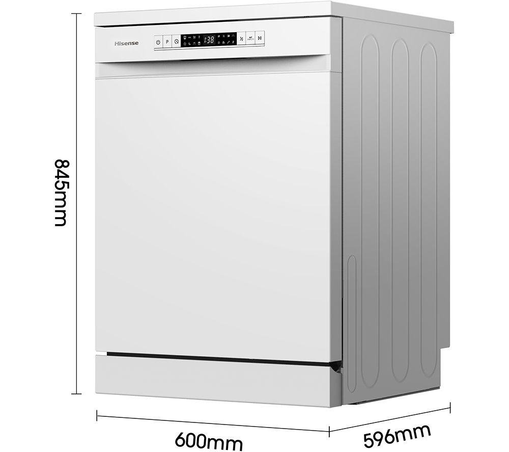 HISENSE HS622E90WUK Full-size Dishwasher - White image number 5 of 14