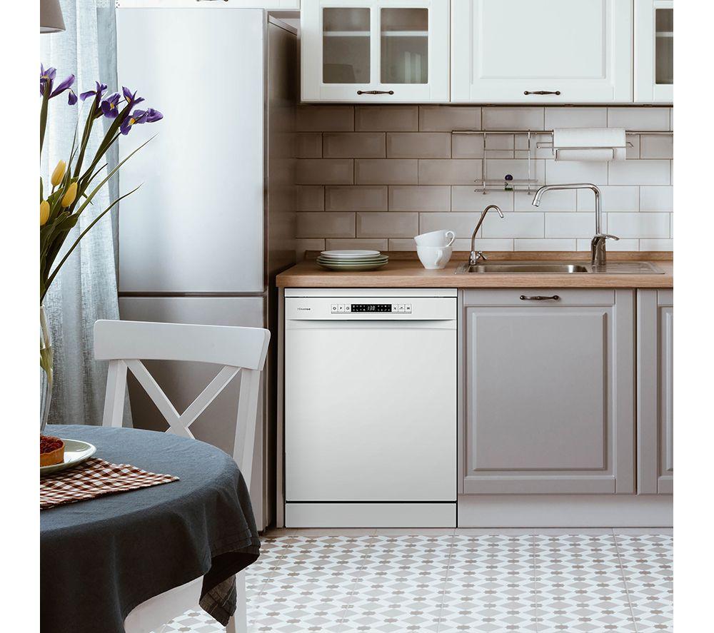 HISENSE HS622E90WUK Full-size Dishwasher - White image number 6 of 14