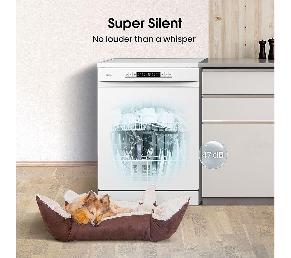 HISENSE HS622E90WUK Full-size Dishwasher - White image number 11 of 14