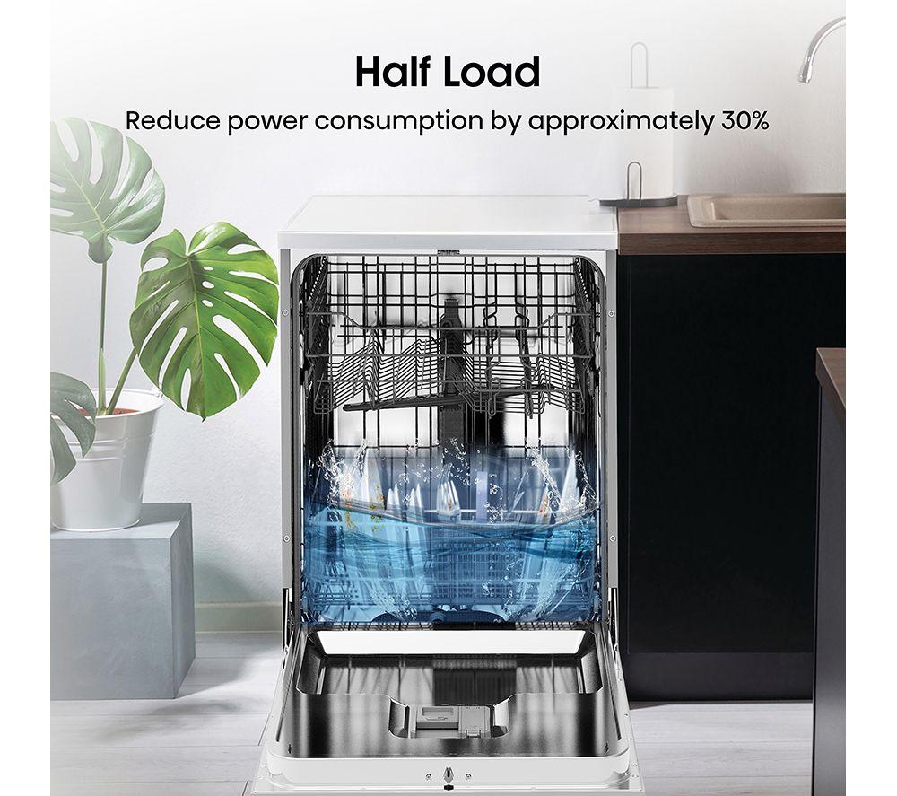 HISENSE HS622E90WUK Full-size Dishwasher - White image number 13 of 14