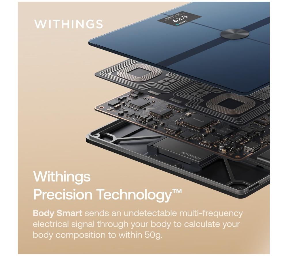 WITHINGS Body Smart Bathroom Scale - Black image number 7 of 9