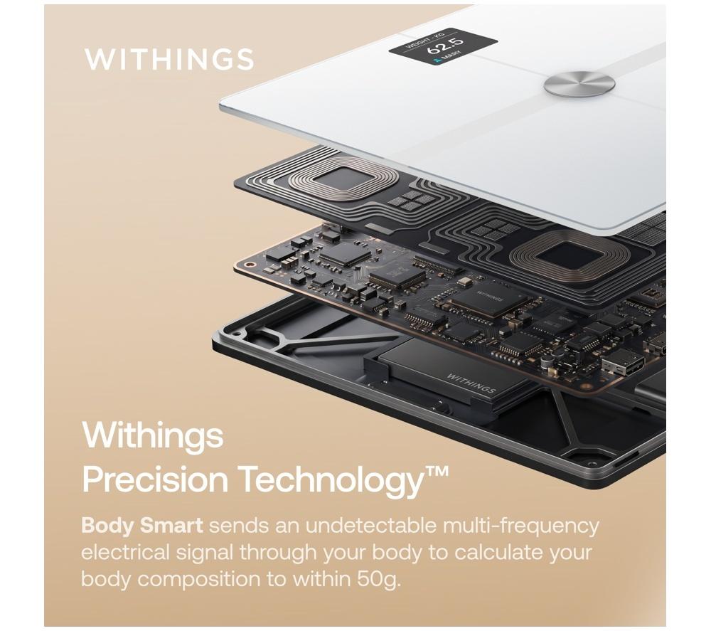 WITHINGS Body Smart Bathroom Scale - White image number 7 of 9