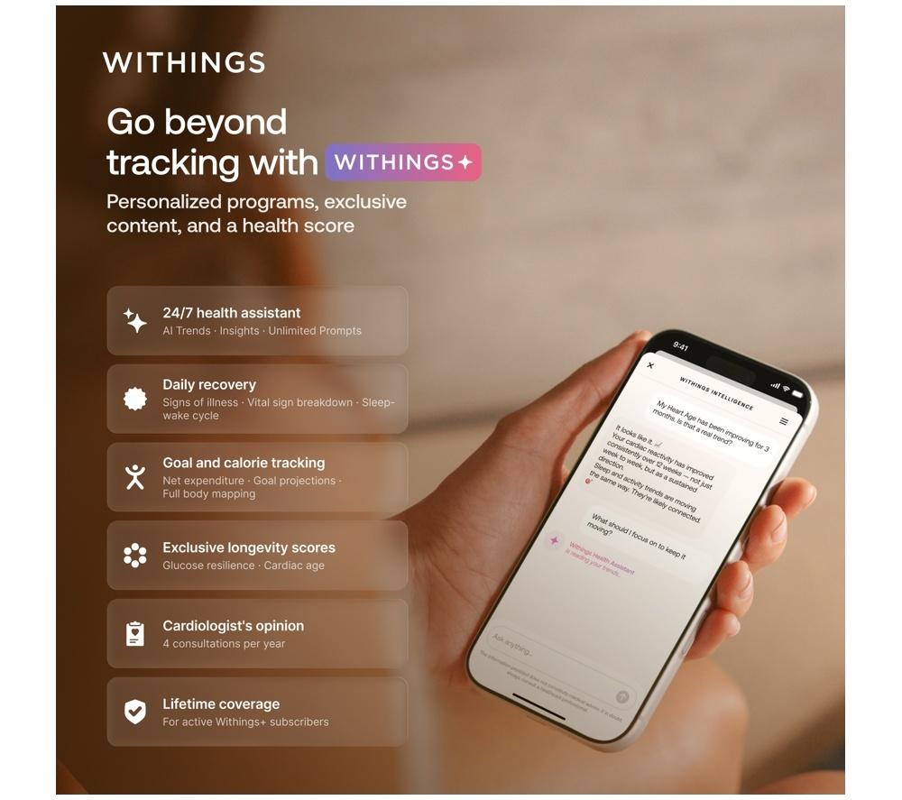 WITHINGS Body Smart Bathroom Scale - White image number 9 of 9